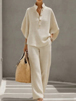 Women's Waffle Two-Piece Set