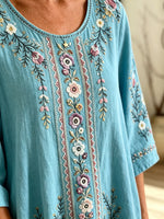 Women's Tribal Floral Print Blouse