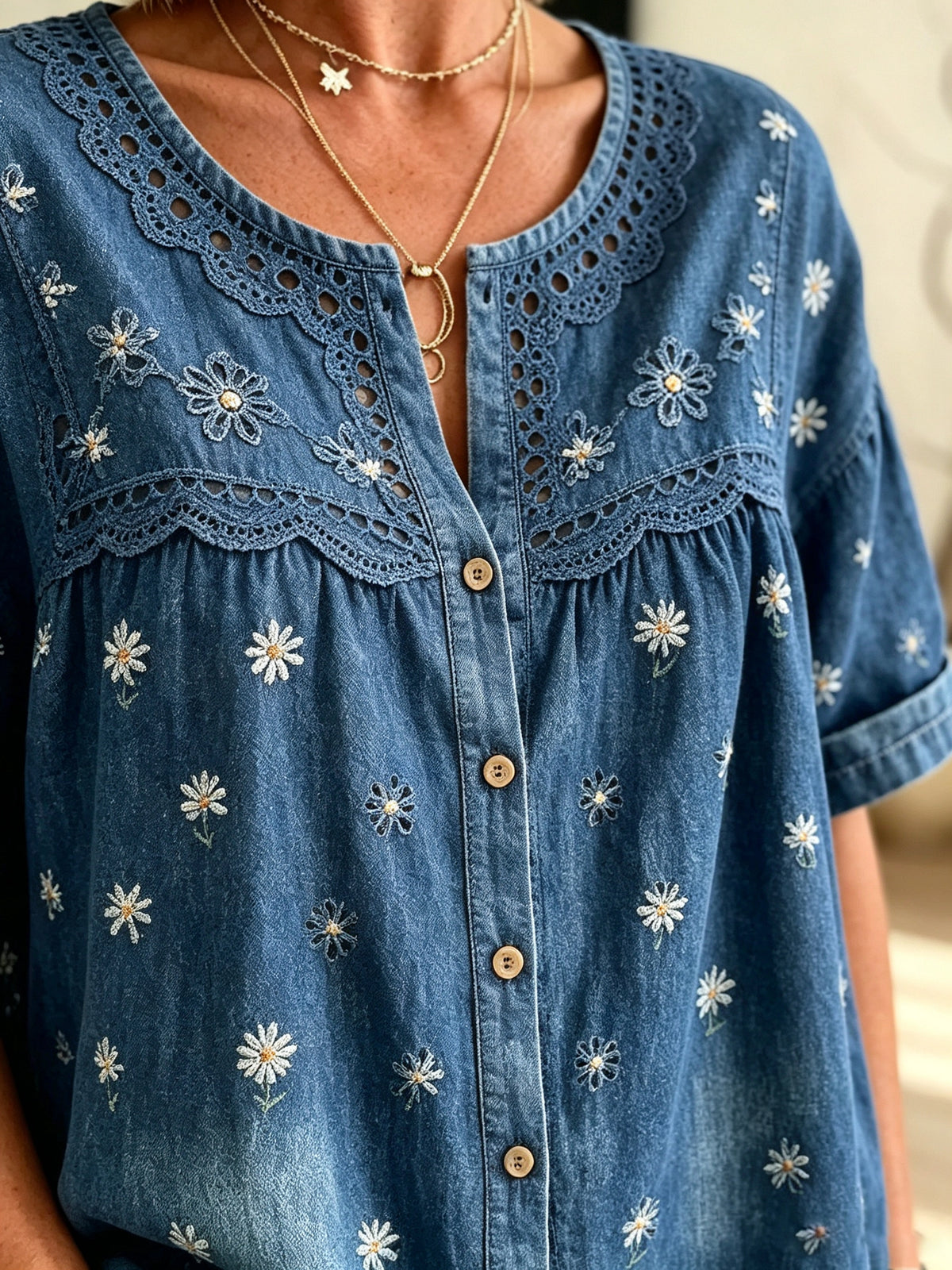 Women's Daisy Denim Shirt