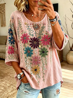 Women's Daisy Print Blouse